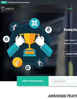 Hosting Template For Joomla